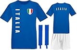 EM 2016 Italien Trikot Hose Stutzen - rot SP/A Komplettsatz (S)