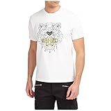 Kenzo Herren T-Shirt Tiger Bianco M