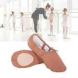 YCRD Ballett Tanzschuhe Split Sole Flat Gymnastics,mit Atmungsaktiver Haltbarkeit,für Kinder, Kinder/Frauen Und Damen-30-brow