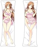 NSNBN Sword Art Online SAO Asuna Yuuki Titania Erika Suteishia Anime Cushion Cover 150 cm x 50 cm (59 in x 19.6 in) Japanese 2 Way Tricot Cover Hugging Pillow Body Pillow