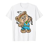 Indianer T-Shirt | süßer Teddy Bär C