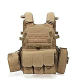 lilico Taktische Sturmweste Jagd Armee Weste Herren Airsoft Tactical Vest Barbarians Einstellbar Einsatzweste FüR Camping Wandern Cs Feld Outdoor Combat Training
