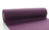 Sovie HORECA Linclass® Airlaid Tischläufer 40 cm x 24 m | Tischdecken-Rolle stoffähnlich | praktische Einmal-Tischdecke für Hochzeit oder Partys | Pflaume-L