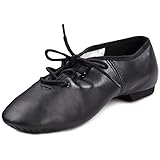 DANCE YOU 1301 Jazzschuh mit schnürsenkel Geteilte Sohle Schlupfschuhe Tanzschuhe Aus Fein Leder Sportschuhe Für Kinder und Erwachsene 245mm EU37