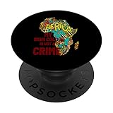 My skin color is not a crime Black Empowerment Gift T-Shirt - PopSockets Ausziehbarer Sockel und Griff für Smartphones und Tab
