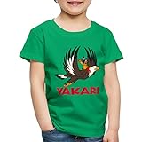 Spreadshirt Yakari Indianer Fliegt Auf Großer Adler Kinder Premium T-Shirt, 110-116, Kelly G