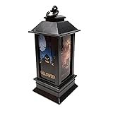 Halloween Windlichter führten elektronische Kerzenlichter Urlaub dekorative Lichter x Kleine Windlaterne Kürbis Stil-Halloween Dekoration L