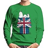 Peanuts Union Jack Hut Snoopy Men's Sw