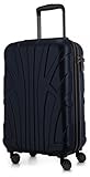 Suitline Handgepäck Hartschalen-Koffer Koffer Trolley Rollkoffer Reisekoffer, TSA, 55 cm, ca. 34 Liter, 100% ABS Matt, Dunkelb