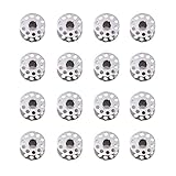 ULTNICE Metall Spulen Nähmaschine 20mm Durchmesser für Bruder Singer Toyota Janome 20pcs (Silber)