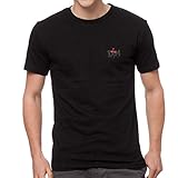 Depeche Mode Synthie-Pop-Gruppe Bestickte T-Shirt super Premium-Qualität, 100% Baumwolle -4150-SCHWARZ (L)