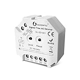 GLEDOPTO ZIGBEE Triac AC Dimmer 100-240V Die einstellbare Last hat LED, ohmsche Last Halogenlampe mit elektronischem Transformator kompatibel mit Alexa et SmrtThing