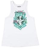 Harry Potter Juniors Hogwarts-Wappen Florales Design Racerback Tank Top - Weiß - M