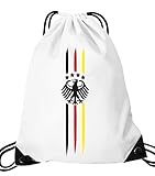 Luckja Deutschland EM 2016 Fanfest Turnbeutel Sportbeutel Tasche Weiss-B