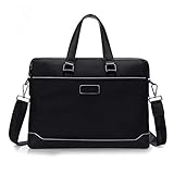 SKYEI Business Bag for Männer Büroordner 9,7'Netbook Schulter Messenger Crossbody Satchel Taschenhalter schwarz for Business Black (Color : Black)