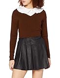 ONLY Damen Onlbest Neolin Faux Suede Skirt OTW Noos Rock, Schwarz (Black Black), 36 (Herstellergröße: S)