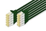 DIGITUS LAN Kabel Cat 6A - 2m - 10 Stück - RJ45 Netzwerkkabel - S/FTP Geschirmt - Kompatibel zu Cat-6 & Cat-7 - Grü