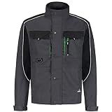 BWOLF Brave Arbeitsjacke Männer Arbeitsjacke Herren Multifunktionale Arbeitsjacke Bundjacke – Multitaschen + Multi Taschen + Ärmel mit 600D Polyester verstärkt (Grau, L)
