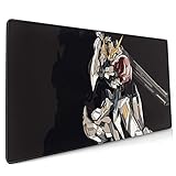 LFLLFLLFL XXL Mousepad，Gaming Mauspad Gaming Mauspad Mobiler Anzug Seed-Tekkadan wasserdichte Optimale Gleitfläche Anti Rutsch Gaming Matte Verbessert Präzision und Geschwindigkeit 800X300X3