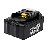 18V 5.0Ah Li-ion Ersatzakku für Makita BL1850 BL1850B BL1860B BL1860 BL1830 BL1840 BL1845 BL1815 BL1820 BL1835 194205-3 LXT-400 18V Werkzeug Akku Kabelloser Drill Power T