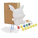 Herefun Sparschwein-Spardose zum Basteln und Malen, Bastelset für Mädchen mit Pinseln, Farben Geschenke für Mädchen mit Pinsel, DIY Kreativ Spielzeug für Kinder Geburtstag Weihnachten (Kunsthandwerk)