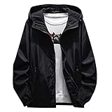 JIAYOUA Kapuzenjacke Herren Hoodie Sweatjacke Kapuzenpullover Sweatshirt mit Kapuze Herbst Winter Kapuzenpulli mit Reißverschluss Männer Langarm Sport Casual Fitness Basic Sp