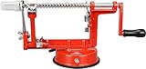 ARSUK Apfelschäler Kartoffel Obstschneider, Apfelentkerner, Schälmaschine Kartoffelschäler und Spiralisierer, Gemüseschäler für die Küche, Einfache Apfelschäl Maschine, Obstentk