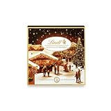 Lindt Weihnachtsmarkt Mini-Tisch-Adventskalender 2021 | 115 g Mini Schokoladen-Kugeln | Ideales Schokoladen-Geschenk