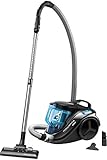 Rowenta RO3731 Compact Power Cyclonic; Beutelloser Staubsauger; Vacuum-Cleaner; Leise; 750 Watt; 1,5 Liter Fassungsvermögen; schwarz/b