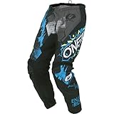 O'NEAL | Motocross-Hose | Kinder | MX Enduro | außergewöhnliche Bewegungsfreiheit, Vollständig gefüttert, Schutzpolster aus Gummi für Extra Schutz | Element Youth Pants Villain | Grau | Größe 26