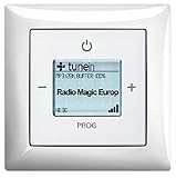 Busch Jäger Unterputz UP iNet Inernet WLAN Radio (8216U) Balance SI alpinweiß glänzend - Set mit Radioeinheit 8216 U, Rahmen und Radioabdeckung