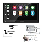 Road Angel RA-X721DAB 2-DIN Autoradio iOS CarPlay Android Auto DAB+ Bluetooth USB AUX passend für Opel Astra H 2004-2010 matt Chrome ohne Canb