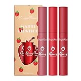 3/6 Stück Matte Flüssiger Lippenstift Set Wasserfest Langlebiger Velvet Matte Antihaft-Tasse Lip Makeup für Täglich Party H