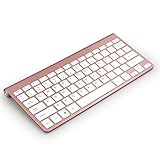 EKYJ Klaviatur Spanische,englische mehrsprachige drahtlose Tastatur und Maus-Set Für Homeoffice usw. (Axis Body : English, Color : Rose Gold)