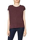 VERO MODA Damen VMLAVA Plain SS TOP Strip GA NOOS T-Shirt, Port Royale/Stripes:Gold Lurex, L