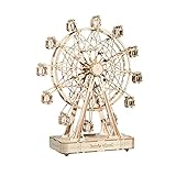 XXCCHH Spieluhr Zusammengebaute Riesenrad drehen Kreative DIY Music Box Nette Mechanische Liebe Geburtstag Geschenkbox Dekoration Wohnaccessoires Schönes Desig