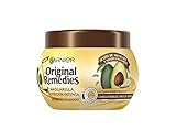 Garnier Original Remedies Avocadoöl und Sheabutter Haarmaske für widerspenstiges und krauses Haar - 300