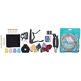 Gitarren-Zubehör-Kit, aus Stahl und Kupfer 3-in-1-Restring-Tool Gitarrensaite 3 Sätze Gitarrensaiten mit Rostschutzbeschichtung für G