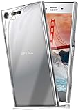 moex Aero Case kompatibel mit Sony Xperia XZ Premium - Hülle aus Silikon, komplett transparent, Klarsicht Handy Schutzhülle Ultra dünn, Handyhülle durchsichtig einfarbig,