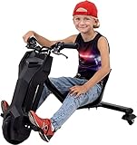 Actionbikes Motors Kinder Elektro Driftscooter 360 Grad - 250 Watt Elektromotor - 3 Geschwindigkeitsstufen - Speed Control (Schwarz)