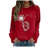 XTBFOOJ Capital Pullover Kapuzenpullover jacken Damen Mantel Sweater Winter Coat Batik t Shirt Langarmshirt Damen Sweatshirt Rock Damen blusen Hoodie Long Strickjacke Damen ausgefallene Ob