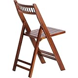 WXBHOZ Stuhl Klappbar Esszimmer,Klappbarer Innenstuhl, Home Einfache Palisander Freizeit Besucher Stuhl, Tragbarer Speicher, Tragfähigkeit 100kg (Color : Brown, Size : 83 * 35 * 37cm)