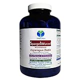 SPARGEL Wurzel - 360 Kapseln - Entwässern & Entschlacken + diuretische Diät-Unterstützung + Durchspülung von Nieren & Blase nach Hildegard von Bingen - NATUR PUR ohne ZUSATZSTOFFE. 26840-360