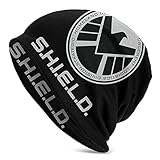 Herren Strickmütze Harley Davidson Logo Unisex Erwachsene Strickmützen Soft Slouchy Beanie Mütze Winter Warm Printing Skull Cap Schw