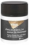Kreul 99452 - Anlegemilch pastos, 50 ml, dickflüssiger Spezialkleber zum Anlegen von Blattmetall, zum Schablonieren, für Abklebetechnik, für Effekte und zur Anwendung auf G