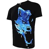 VSZAP Kämpfe Kampfausbildung Kurzarm T-Shirt Männer MMA Sports UFC Baumwolle Fitness Kleidung Thai Boxing Anzug Wettbewerb Kampfkunst, Krav MAGA, BJJ, K1, Karate Blue-XXL