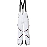 Cox Swain Damen 2-Lagen Snowboard-/ Skihose Jacy mit RECCO Lawinenreflektor 15.000mm Wassersäule!, Colour: White/Berry, Size: XL