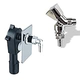 Stabilo-Sanitaer Anschluss-Set Unterputz-Siphon Sifon DN50 DN40 Abfluß Geräteventil 1/2 Zoll Wasserhahn W