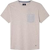 Hackett London Mens Tile Print Pocket T T-Shirt, 8MICOCONUT Milk, 3XL