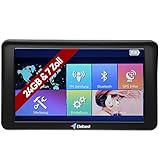 Elebest City 70A+ Navigationsgerät Auto, PKW, LKW, Wohmobil - Großes 7 Zoll HD Display - Sonnenblende - Fahrspurassistent, Bluetooth - Radarwarner, EU Karte, Topaktuelles 3D